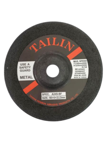 TAILIN General Purpose D/C Grinding Disc 180x6.0x22mm A24S 2.5G 0650