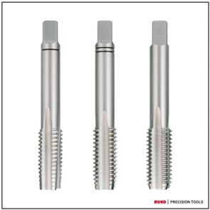 RUKO Hand Tap Set HSS 352 #10UNC (3Pce) Straight Flute (246100UNC)