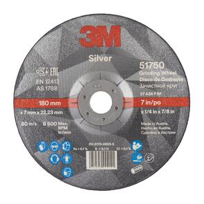 3M Silver D/C Grinding Disc E 180x7.0mm