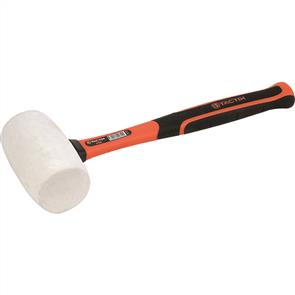 TACTIX 223003 Mallet Rubber 65mm White Fiberglass