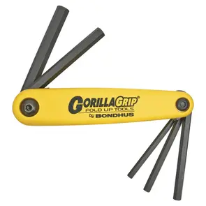 BONDHUS BD12585 Allen Key Set Gorilla Grip AF (.1875) 3/16 to 3/8"