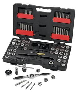 GEARWRENCH 3887 Set Ratcheting Tap & Die SAE Metric 77Pce