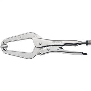 TENG Plier, C-Clamp, 12" / 300mm Long (NP) w Swivel Pad  409SP