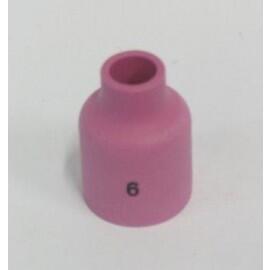TIG Gas Lens Ceramic Nozzle Medium Stubby # 6  10mm (54N16SW)