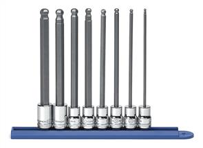 GEARWRENCH 80573 3/8"DR L/Ball Hex Bit Socket Set 3-10mm