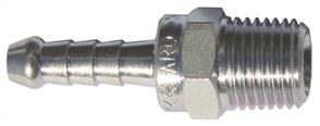 ARO Tailpiece (Steel), 1/4" BSP ( 6mm Hose) A109