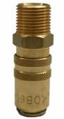 PARKER Brass Coupler Male 65 Series,European (ATU651/4) 1/4"