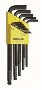 BONDHUS Allen Key Set B/END BD10937 AF 13pce 0.050" to 3/8"