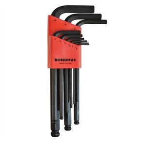 BONDHUS Allen Key Set B/END BD10999 MM 9pce 1.5mm to 10mm