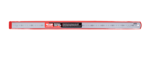 TOLEDO Stainless Steel Ruler Metric/Imperial  600mm/24" - Red