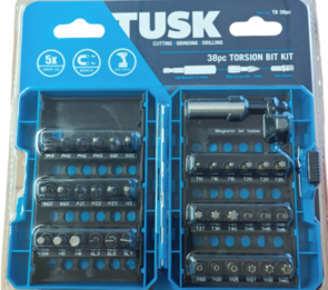 TUSK - TB 38PC - Torsion Multi Bit Set (25mm 38Pce)