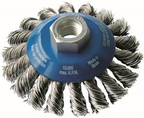 FECIN TK Conical Brush Inox 100mmxM14 (KBG)  CR1810BKM14D
