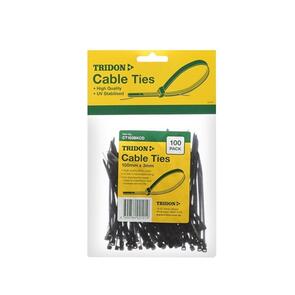 TRIDON Cable Tie 400 x 8.0mm Black CT408BKCD [100]