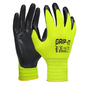 ESKO E300 Grip-It Hi-Vis Nitrile Glove Size 7 (Small)