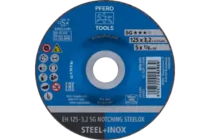 PFERD EH 125x3.2mm SG NOTCHING STEELOX