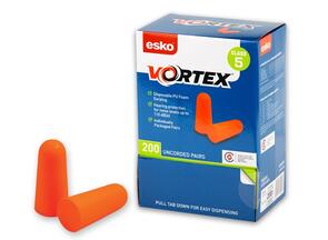 ESKO Orange Vortex Earplugs Class 5 200 Pair/Box (DE200-OU)