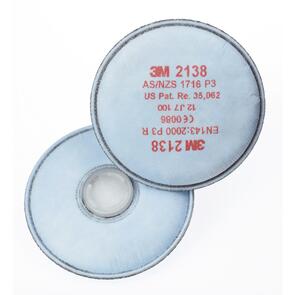 3M 2138 Particulate Filter, High Efficiency Acid Gas GP2/GP3 [2Pack]
