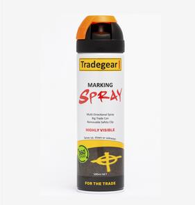 TRADEGEAR 360° Marking Spray Fluoro Orange 500ml