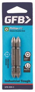 GFB 009C #2 Phillips Bit 65mm DE (2 Pack)