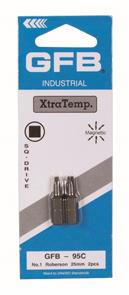 GFB 095C #1 Square Bit 25mm (2 Pack)