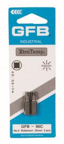 GFB 096C #2 Square Bit 25mm (2 Pack)