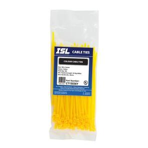 ISL Cable Tie CT15036Y 3.6mm x 150mm Yellow (100 PK)