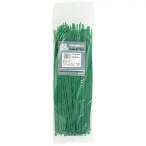 ISL Cable Tie 300 x 4.8mm Green CT30048G [100]