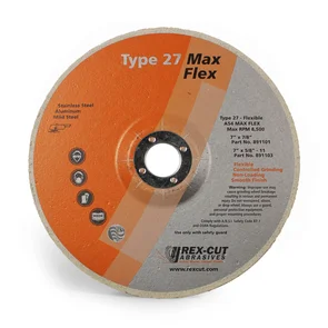 REXCUT D/C Grinding Disc T27 230x6.0x22mm A36 GFX