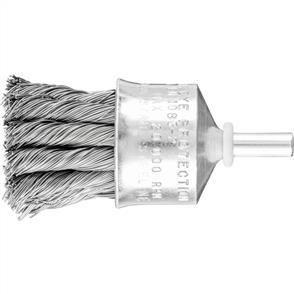 PFERD Shank Mounted End Brush, Knotted PBG 3028/6 Steel 0,35