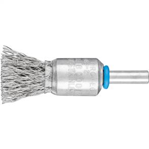 PFERD Shank Mounted End Brush, Crimped PBU 1516/6 Inox 0,35