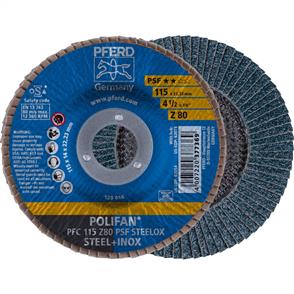 PFERD Polifan Flap Disc PFC 115mm Z 80 PSF