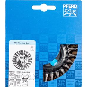PFERD Wheel Brush, Knotted POS RBG 11512/M14 Inox 0,35