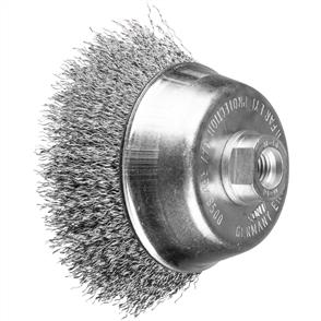 PFERD Threaded Cup Brush, Crimped POS TBU 100/M14 Inox 0,30