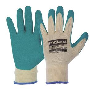 PRO 342DG Prosense Diamond Grip Gloves Yellow/Green (Size 9)