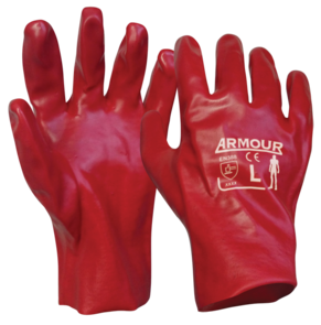 ARMOUR PVCRD27 PVC Red 27cm Gloves