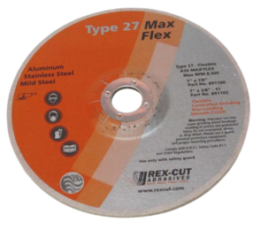 REXCUT Flexible Grinding Disc T27  7x7/8 MAX FLEX A36