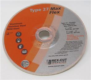 REXCUT Flexible Grinding Disc T27  7x7/8 MAX FLEX A36