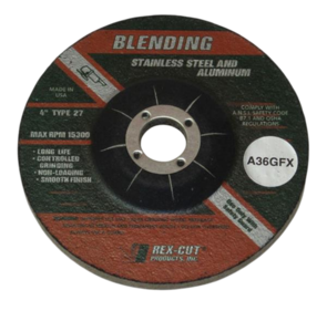 REXCUT D/C Grinding Disc T27 115x6.0x22mm A24 GFX
