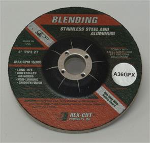 REXCUT D/C Grinding Disc T27 100x6.0x16mm A36 GFX