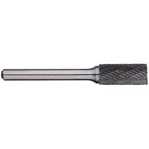 ALPHA SB-3MDC 9.5mm Cylindrical Carbide Burr with End Cut - 6mm Shank