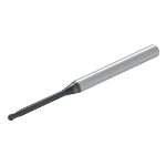 MITSUBISHI End Mills MP2XLBR0015N010 0.15mm MS Plus, 2 Flute, Long, Ball Nose R' 1.0mm