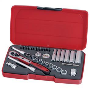 TENG Socket Set, 1/4" Drive REG 36pce T1436