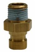 PARKER Brass Nipple Male 90 Series, European Valved (ATN901/4V) M10 X 1