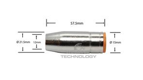 MIG Binzel Style 25 Gas Nozzle Conical XA2508