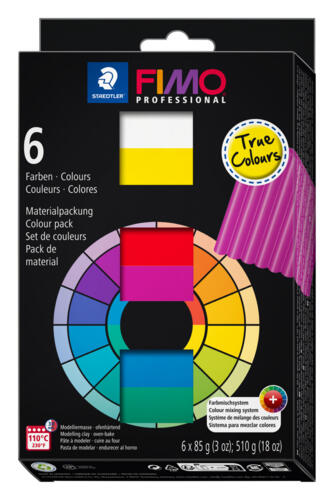 FIMO Professional 6 Asst Colours | The Ribbon Rose