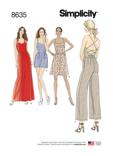 Simplicity Sewing Pattern Misses' Dress, Jumpsuit and Romper | The ...