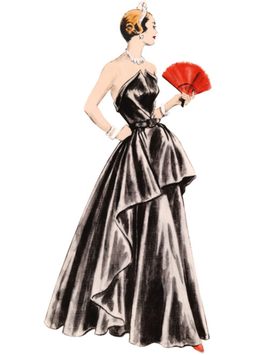 Vogue Patterns 1940s Misses' Evening Dress V1963 | The Ribbon Rose Vogue Patterns 1940s Misses' Evening Dress V1963 | The Ribbon Rose