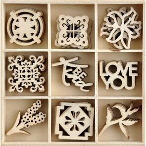 Kaisercraft Wood Embellishments - Lily & Moss