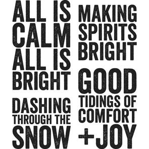 Stampers Anonymous Tim Holtz Cling Stamps - Bold Tidings #4