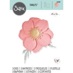 Sizzix Thinlits Die Set 3PK - Icelandic Poppy